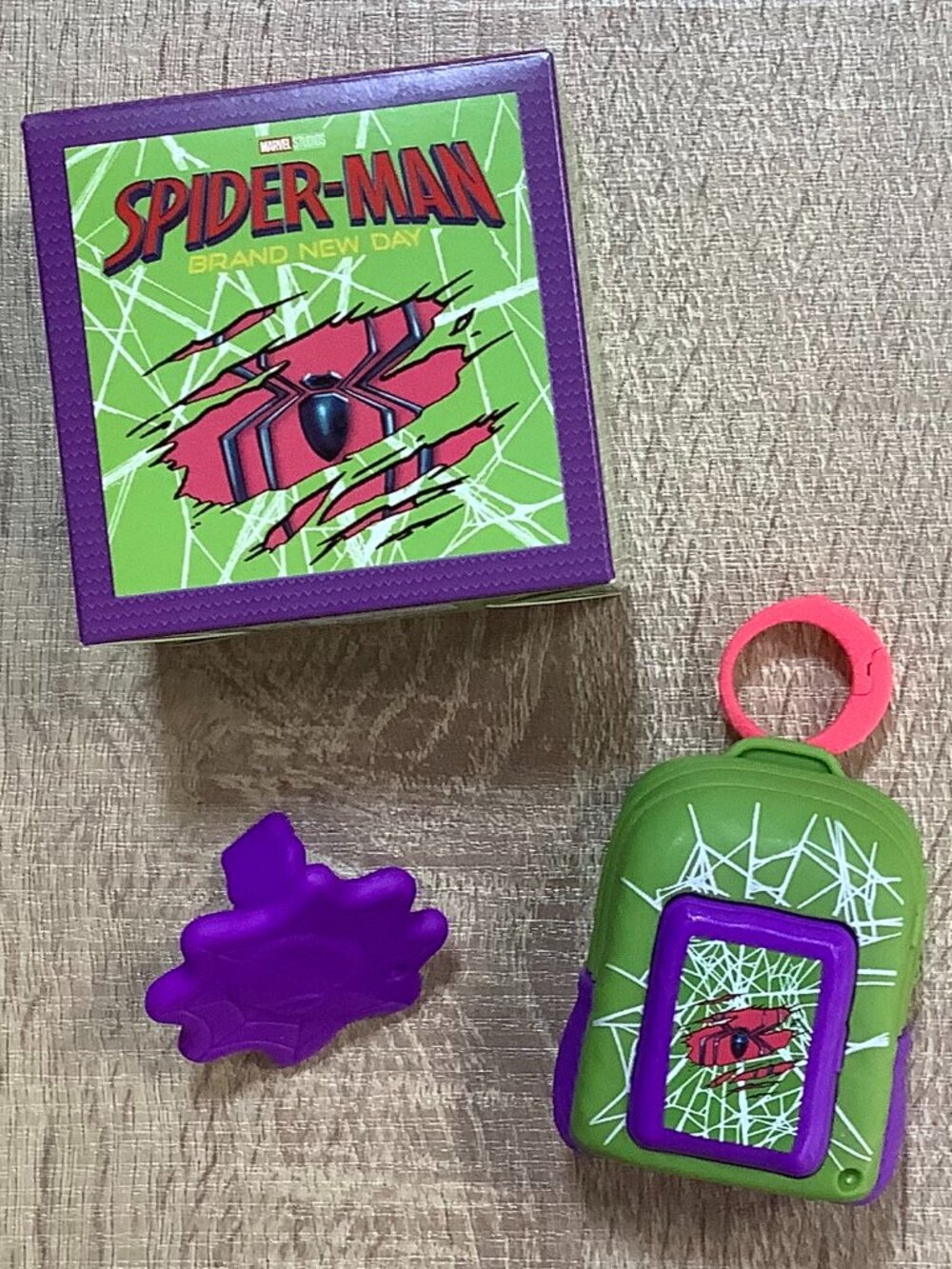Spider-man Backpack Clip Marvel McDonald's Happy Meal Toy Mcdonalds spiderman